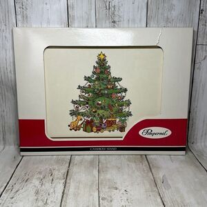 Vintage Pimpernel Christmas Tree Trivet Casserole Stand  Made in England 12”x9”